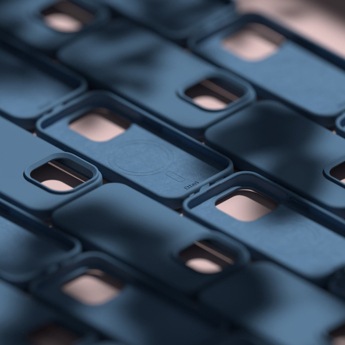 Etteri Silicone Mag case for iPhone 15 Pro Max 6,7" dark blue