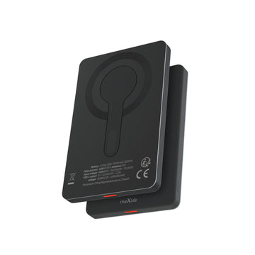 Maxlife ārējā baterija ar bezvadu lādēšanu MXPB-05 20W PD 5000 mAh, magnētiska, melna