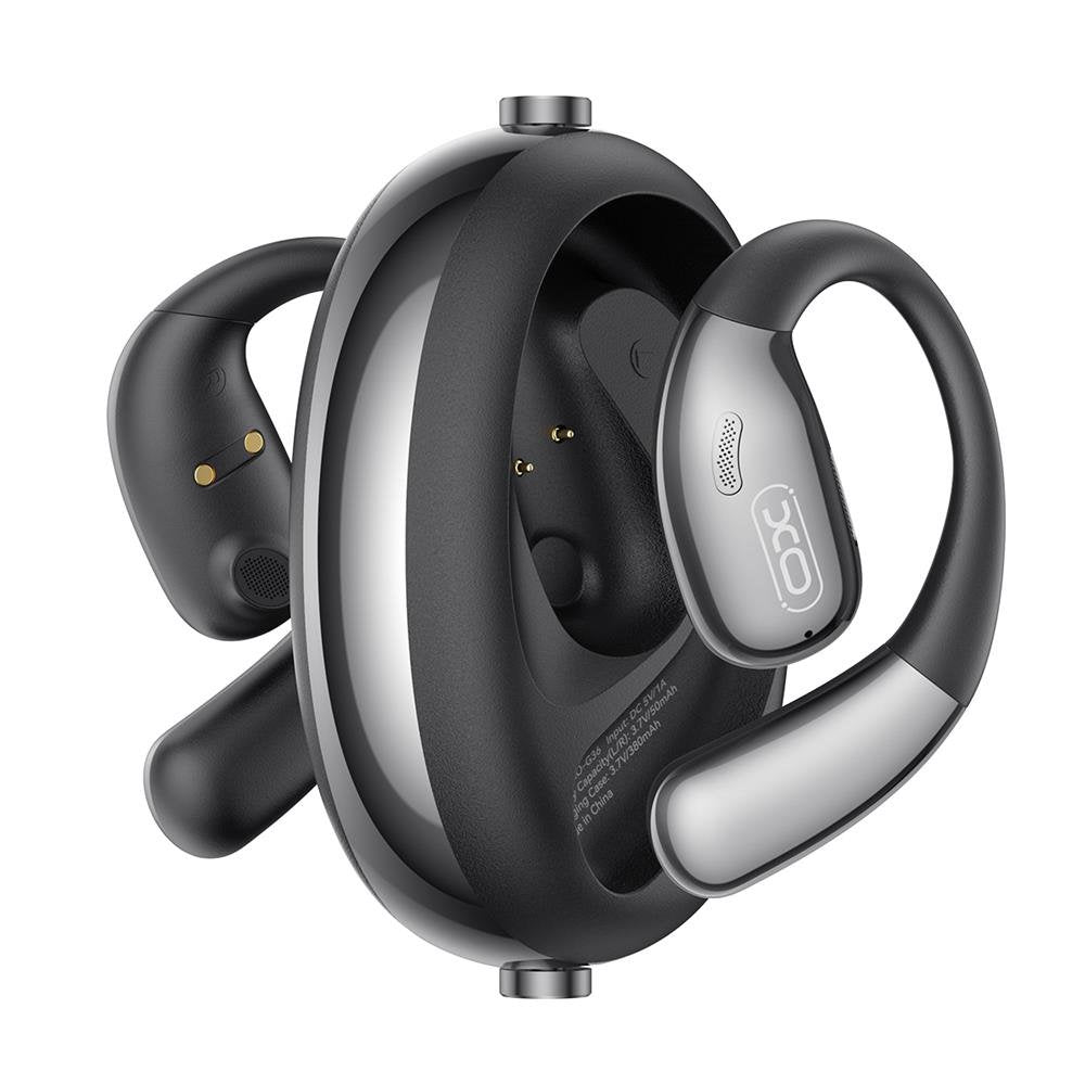 XO Bluetooth austiņas G36 OWS melnas ar AI tulkotāju