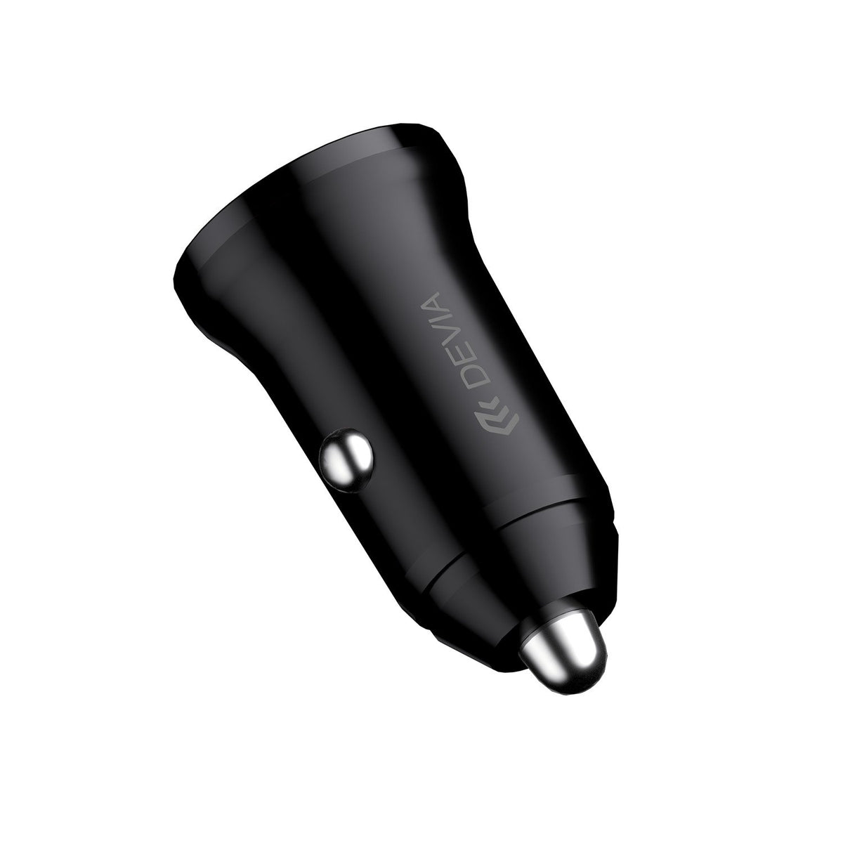 Devia automašīnas lādētājs Smart Mini PD QC 3.0 30W 1x USB 1x USB-C balts