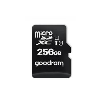 GoodRam atmiņas karte 256GB microSDXC kl. 10 UHS-I 100 / 10 MB/s + adapteris