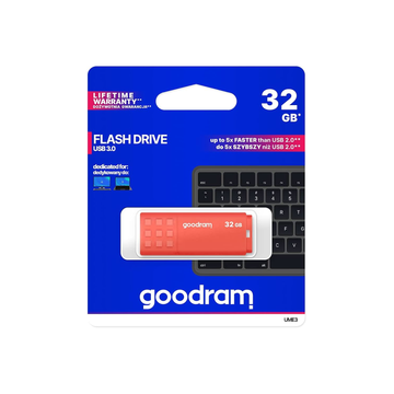 Goodram USB zibatmiņa 32GB UME3 USB 3.0, oranžs