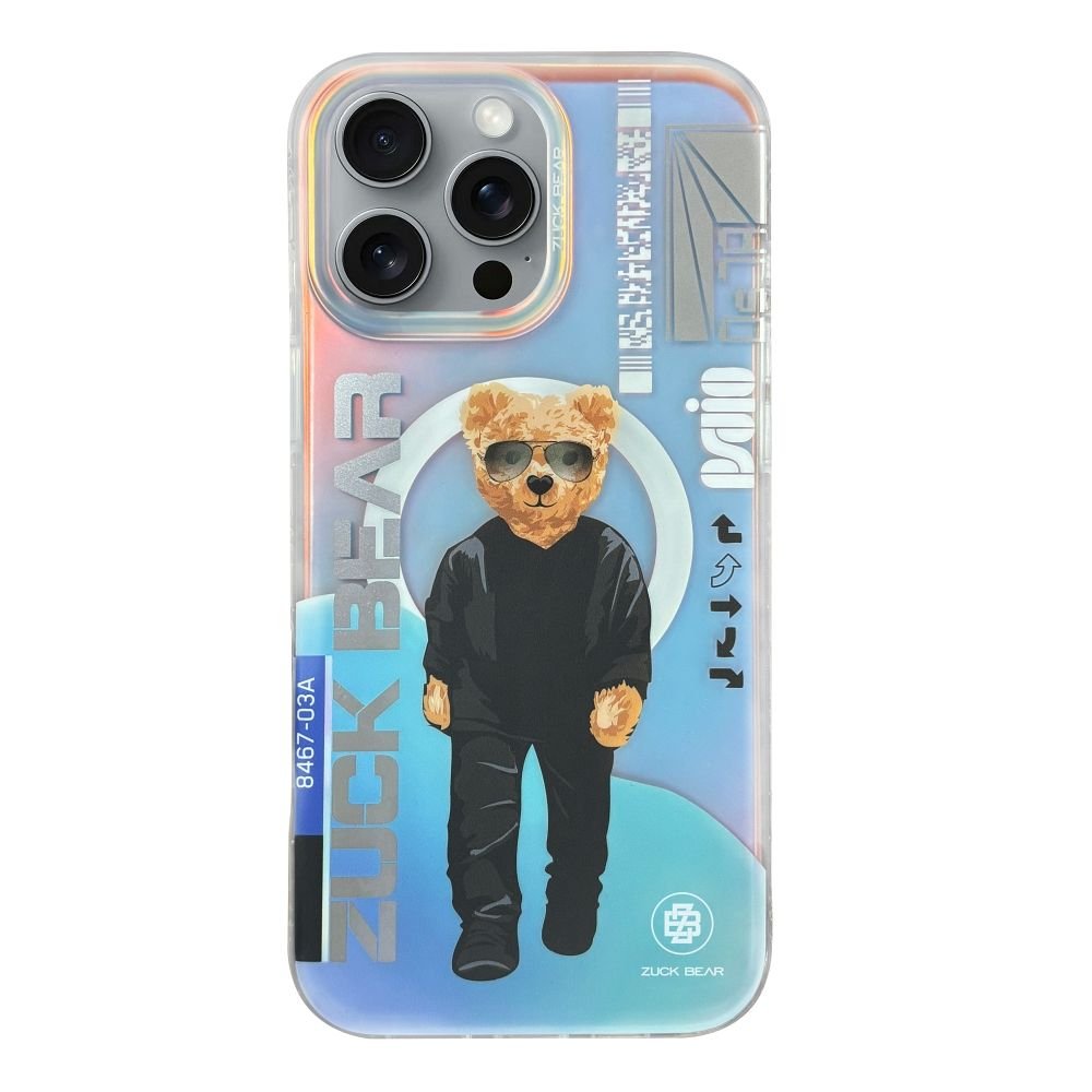 Zuck Bear Berlin Boss MagSafe vāciņš iPhone 16 Pro Max ar diviem TTT piekariņiem