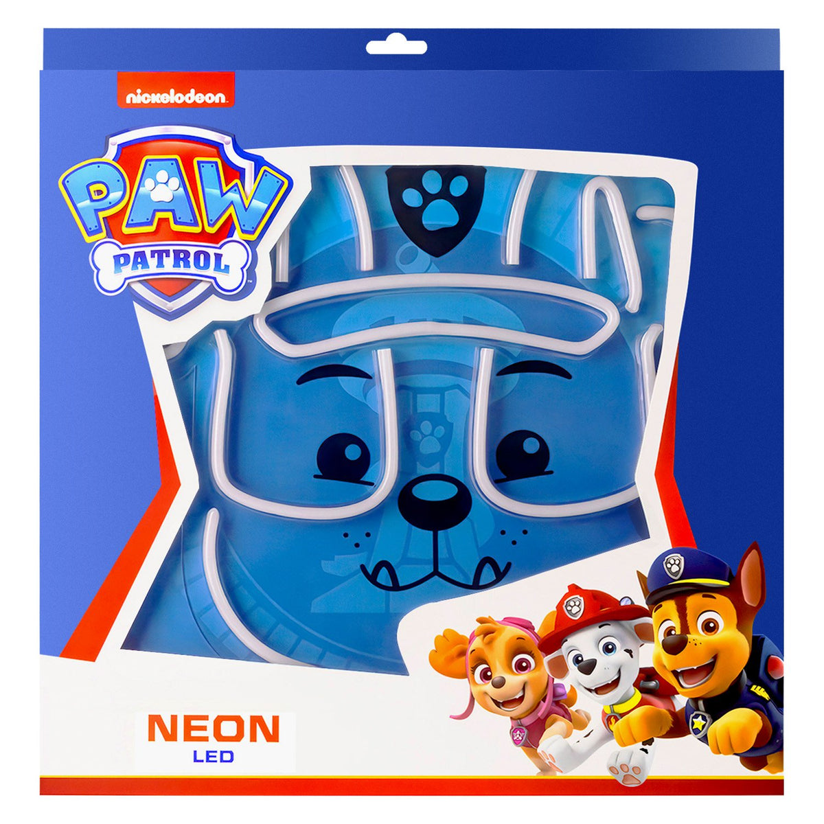 Hanging neona LED Paw Patrol on plexiglass - Rubble OW-130446
