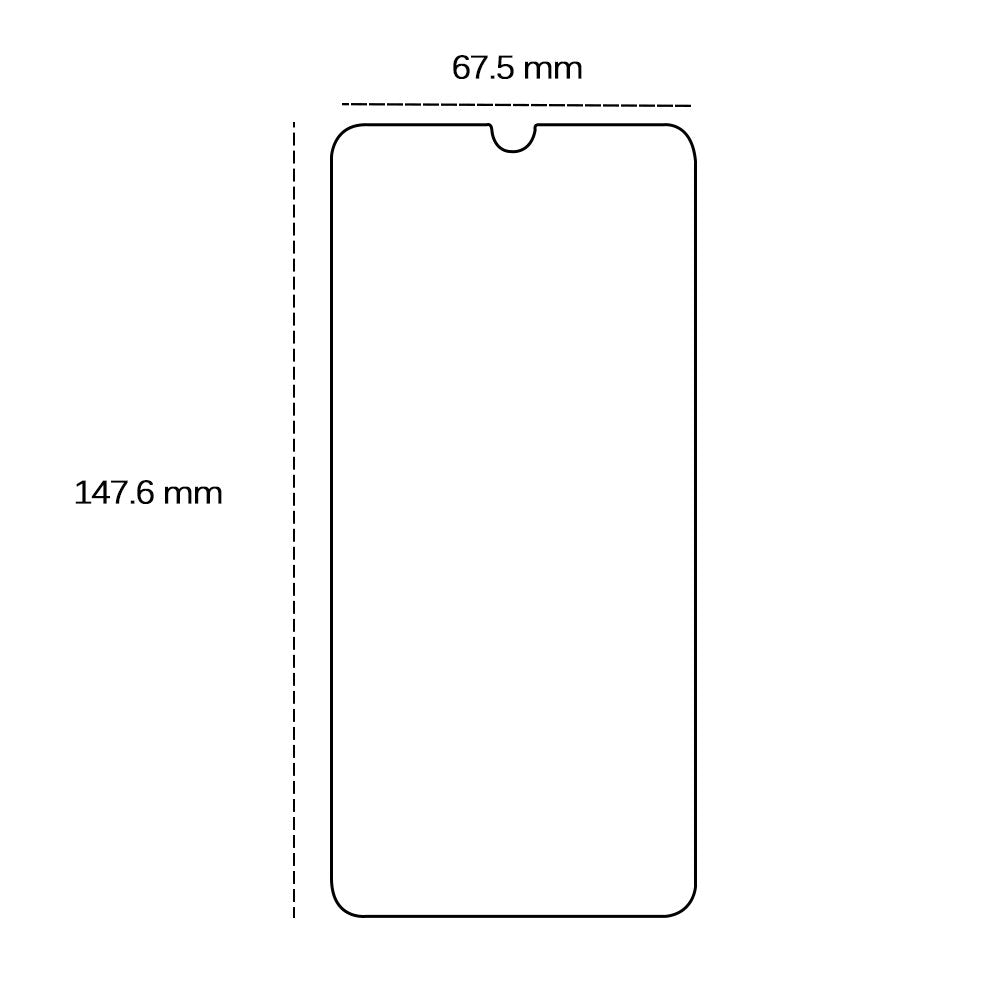 Rūdīts 2,5D stikls Huawei P Smart 2019 / P Smart Plus 2019 / P Smart 2020 / Honor 10 Lite telefonam