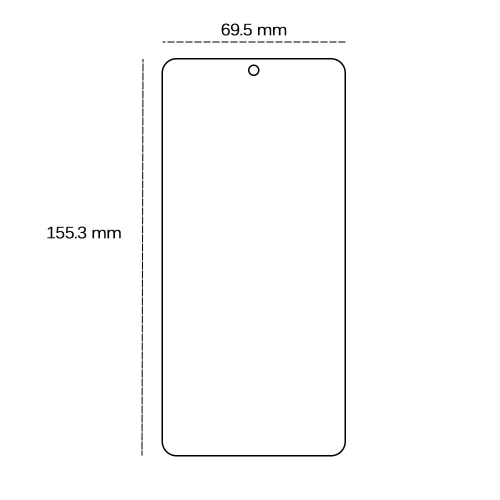 Aizsargstikls 2,5D Motorola Moto G24 Power