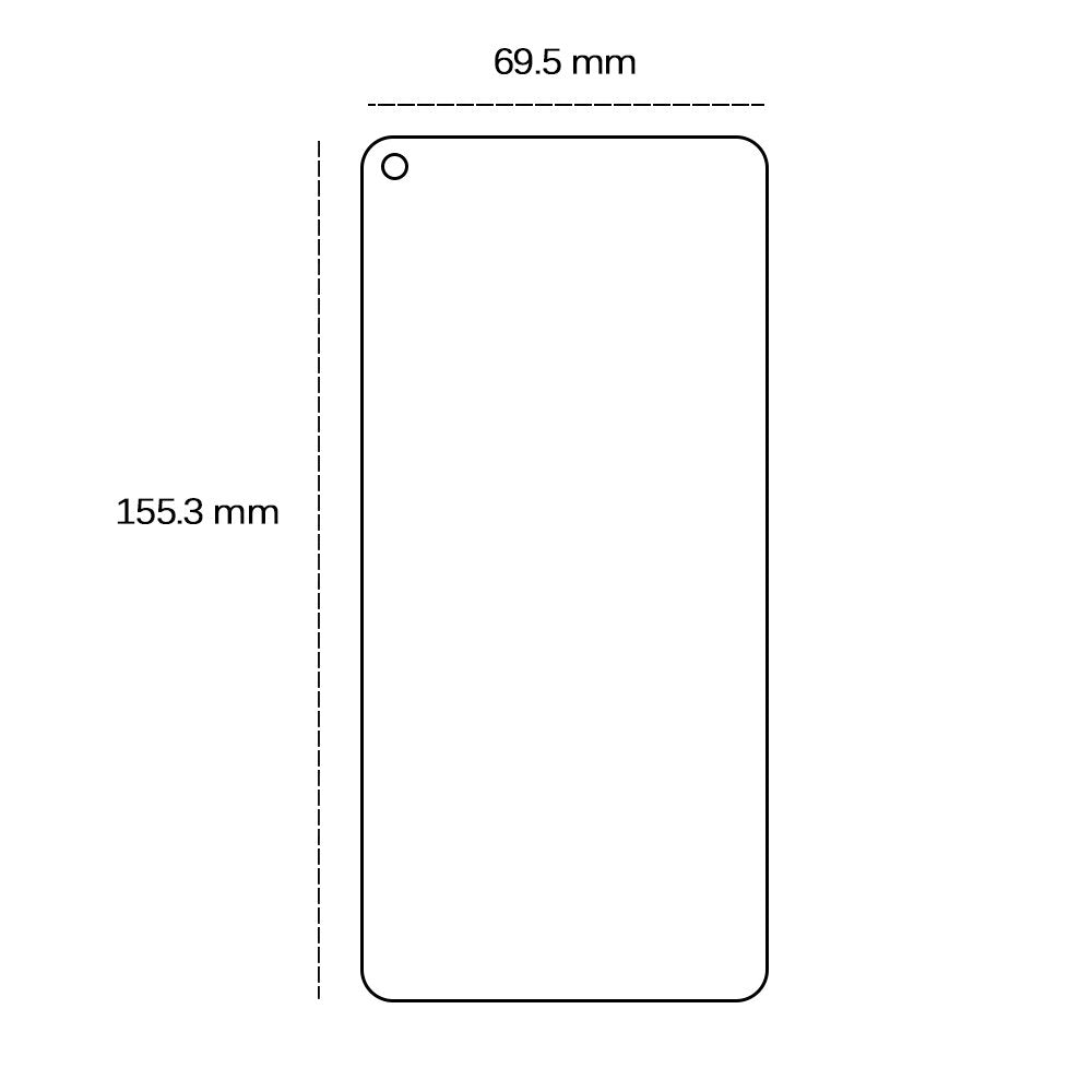 Aizsargstikls 2,5D Realme 8 5G