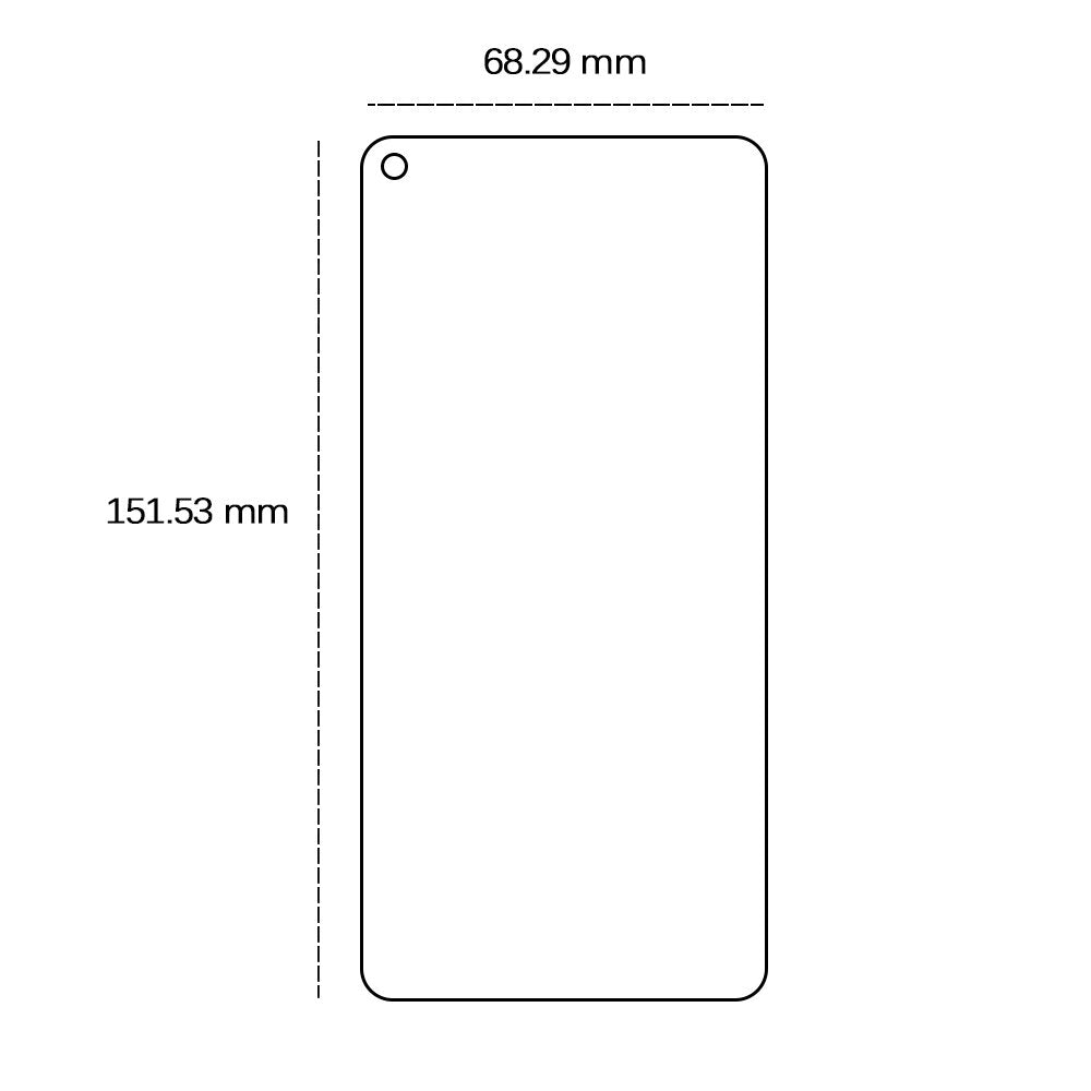 Rūdīts stikls 2,5D, kas paredzēts Realme 9 Pro Plus / Realme 9 4G / Oppo Reno 7 Lite / 7Z / 7 SE / 8 Lite / A93
