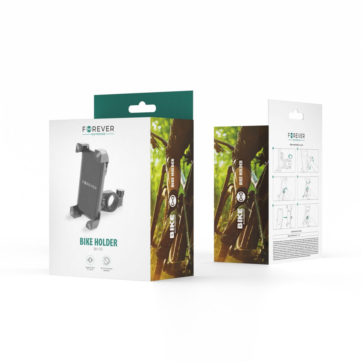Forever velosipēda stiprinājums BH-110 6,5" melns