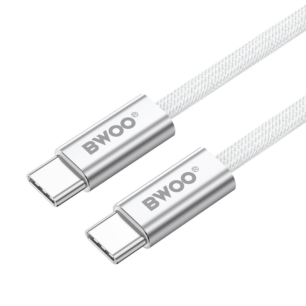 BWOO 240W pīts kabelis USB-C - USB-C BO-X317C-C 1m balts