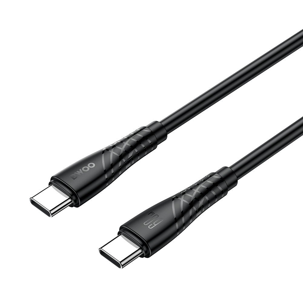 BWOO kabelis 60W USB-C - USB-C BO-X318 1m, melns