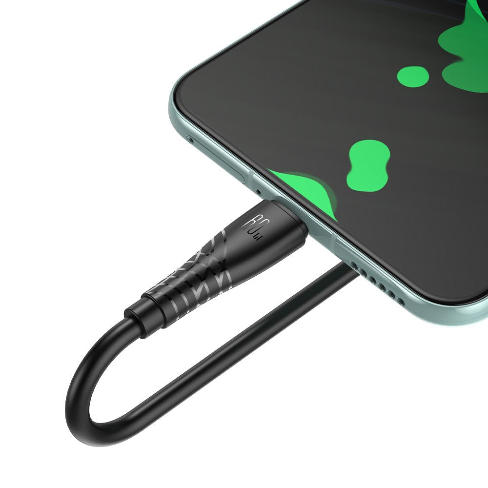 BWOO kabelis 60W USB-C - USB-C BO-X318 1m, melns