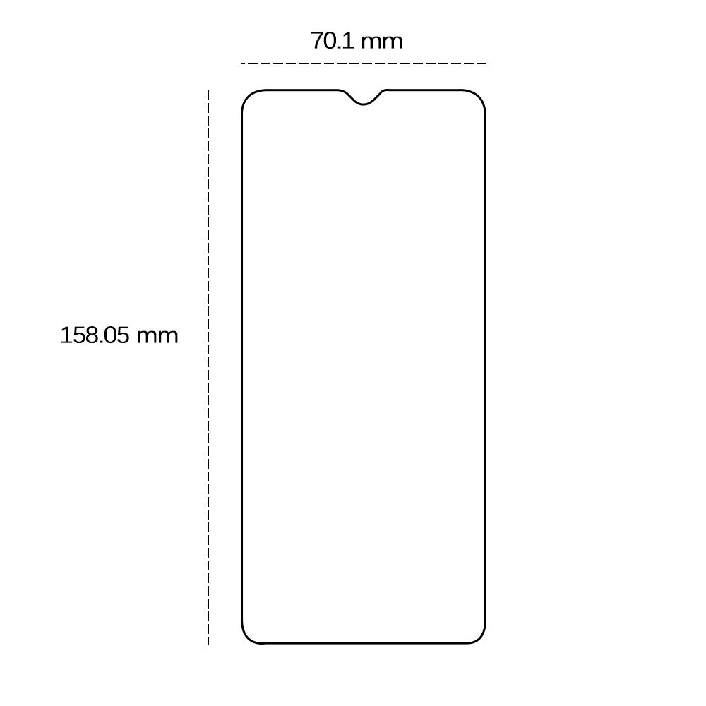 Rūdīts 2,5D stikls Samsung Galaxy A04 / A04s / A32 5G / M12 / M23 5G / M32 5G / M33 telefonam