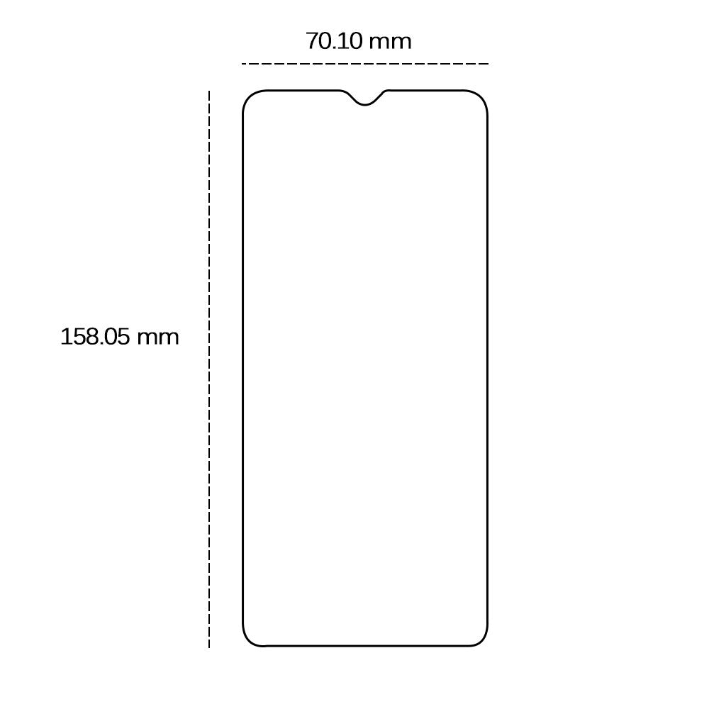 Rūdīts 2,5D stikls Samsung Galaxy A13 4G / A13 5G