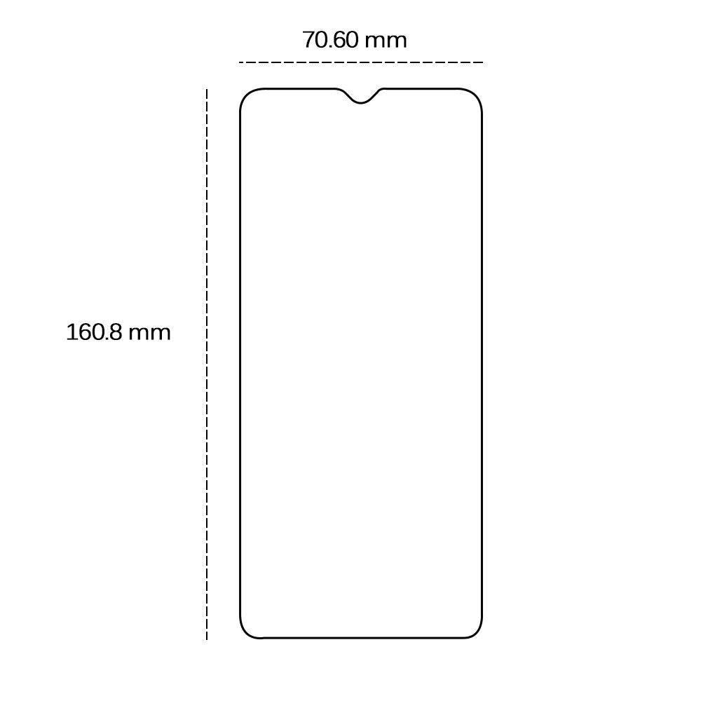 Rūdīts 2,5D stikls Samsung Galaxy A23 4G / A23 5G / M23 5G telefonam