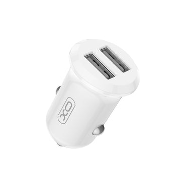 XO auto lādētājs CC67 12W 2x USB, balts