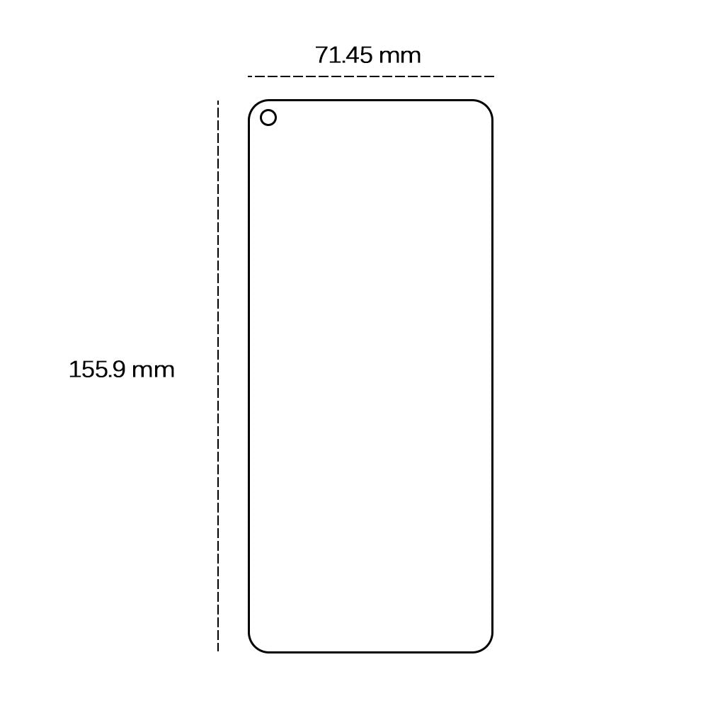 Rūdīts 2,5D stikls Xiaomi Redmi Note 9 / 9 5G / 10X 4G tālrunim