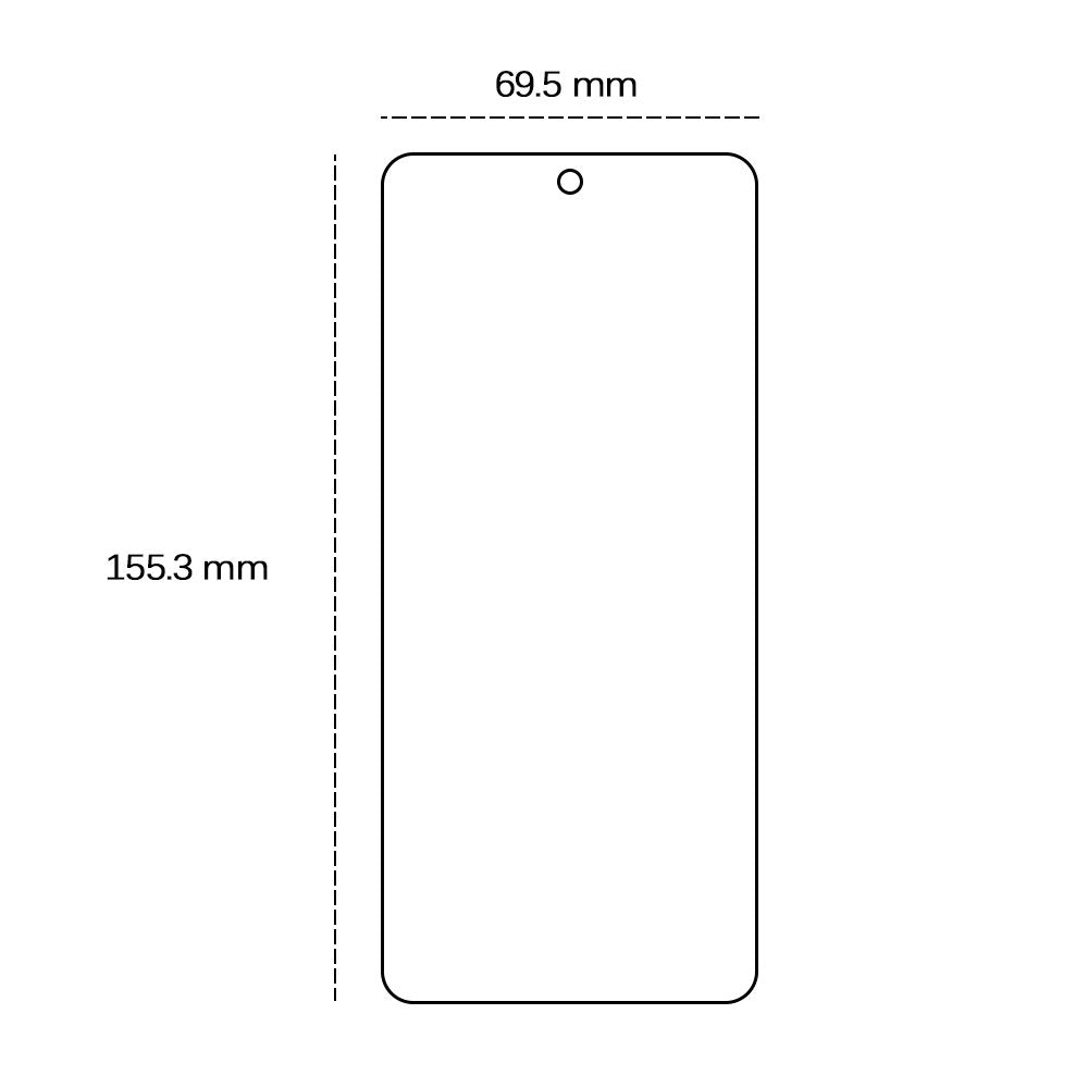 Rūdīts 2,5D stikls Xiaomi Redmi Note 13 Pro 4G / 5G (globāls) / Note 14s 4G