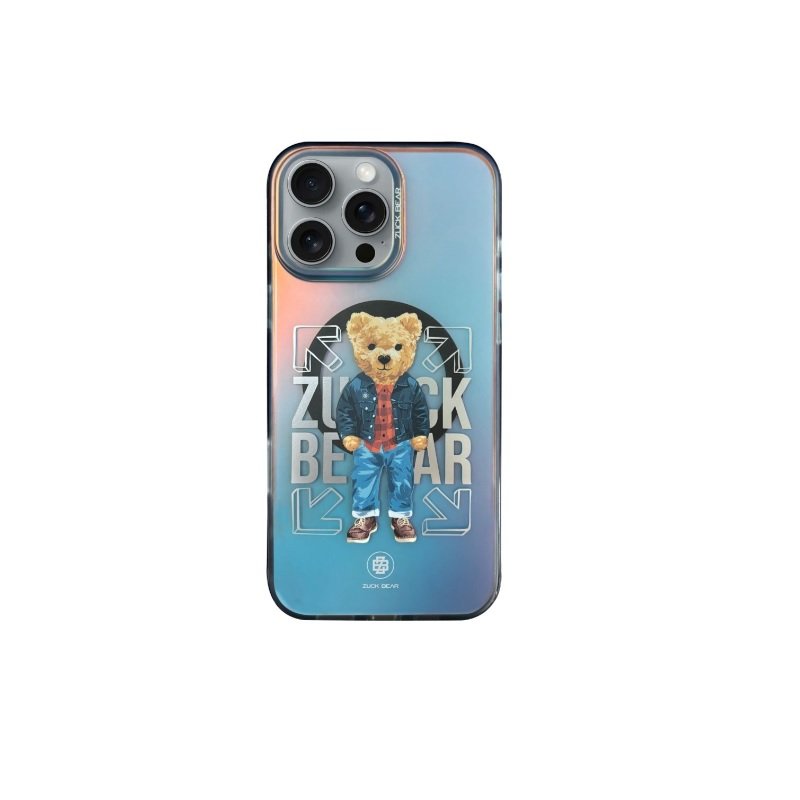 Zuck Bear California Cool MagSafe vāciņš iPhone 16 Pro Max ar karēto kreklu TTT