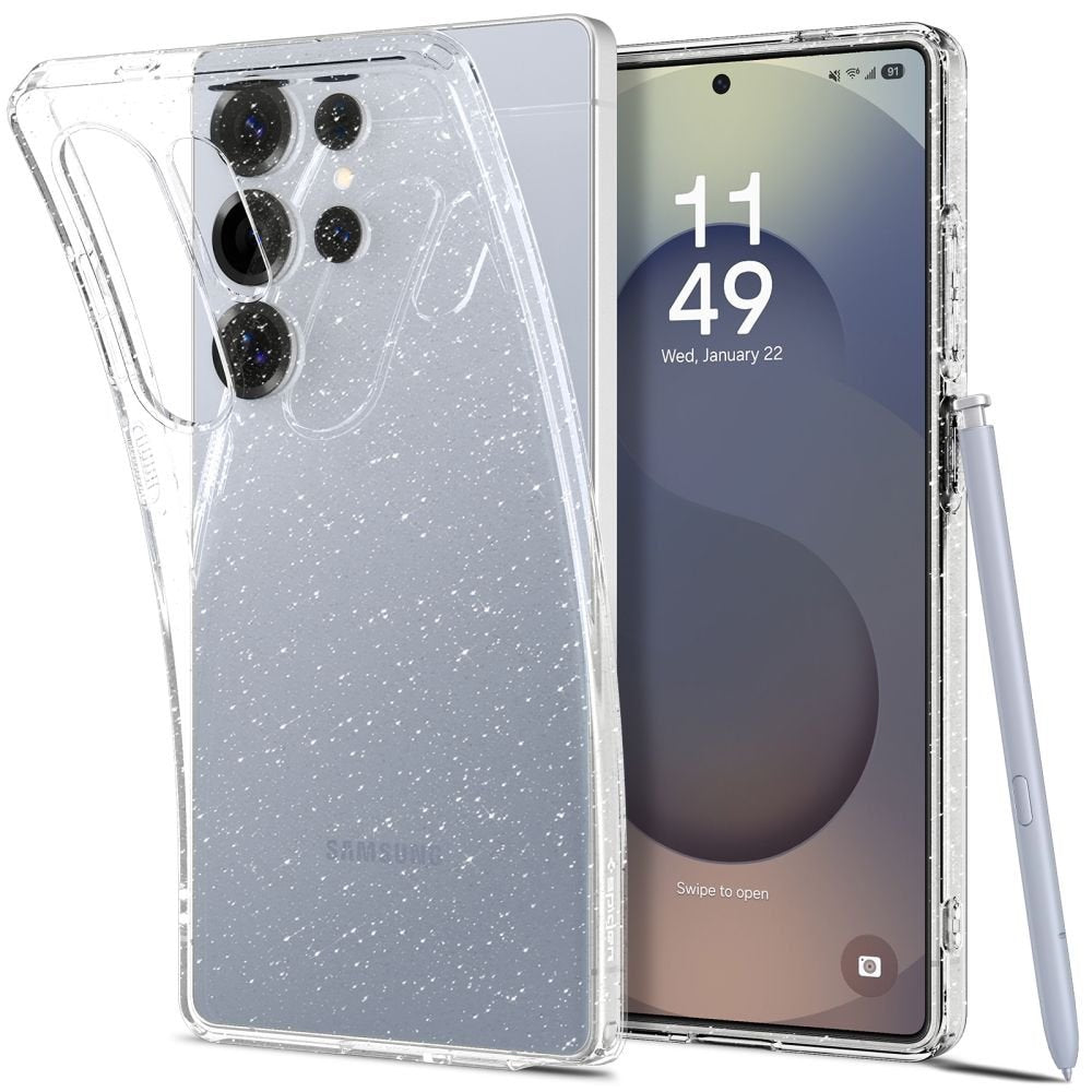Spigen šķidro kristālu maciņš Samsung Galaxy S25 Ultra mirdzošam kristālam