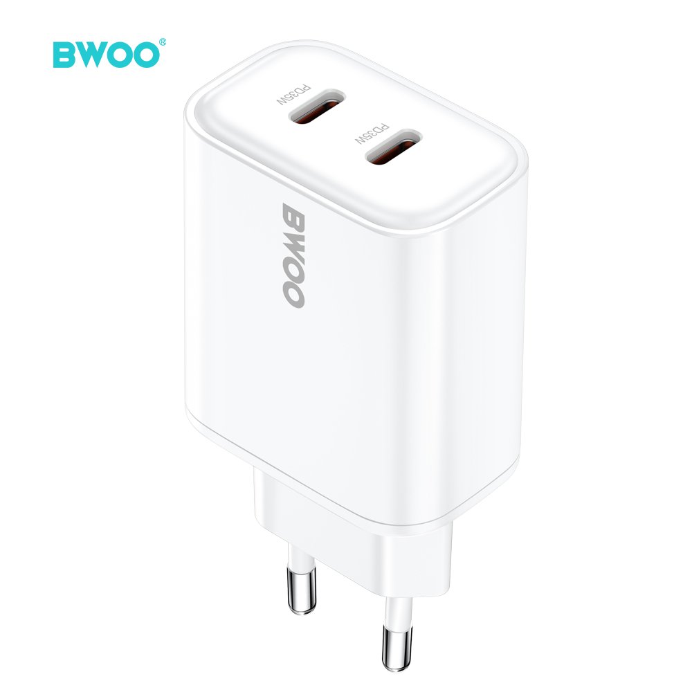 BWOO tīkla lādētājs CDA206 PD 35W 1x USB-C port, balts