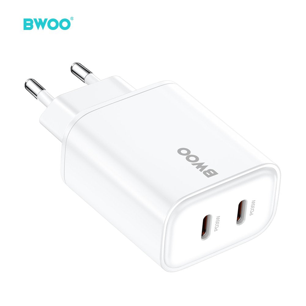 BWOO tīkla lādētājs CDA206 PD 35W 1x USB-C port, balts