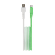 Setty kabelis USB - USB-C 1,5 m 3A KGA-C-1.5320 zaļi balts