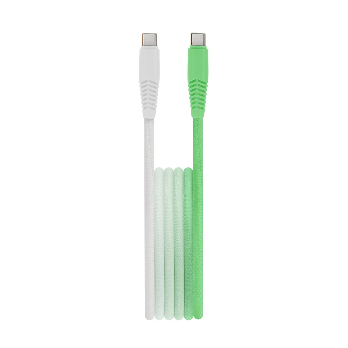 Setty kabelis USB-C - USB-C 1,5 m 3A KGC-C-1.5320 zaļi balts