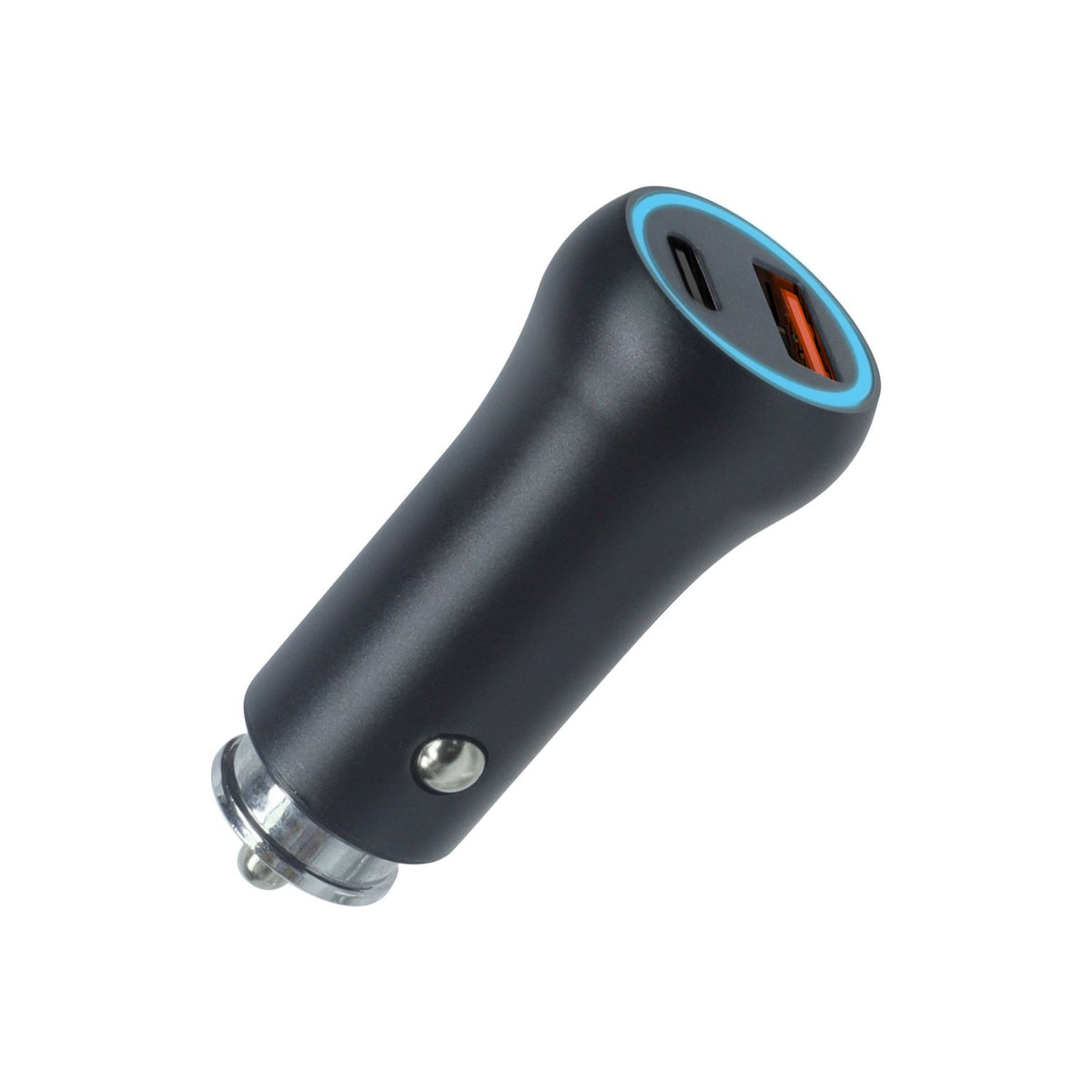 Setty auto lādētājs USB-A + USB-C 20W CC-AC-201, melns