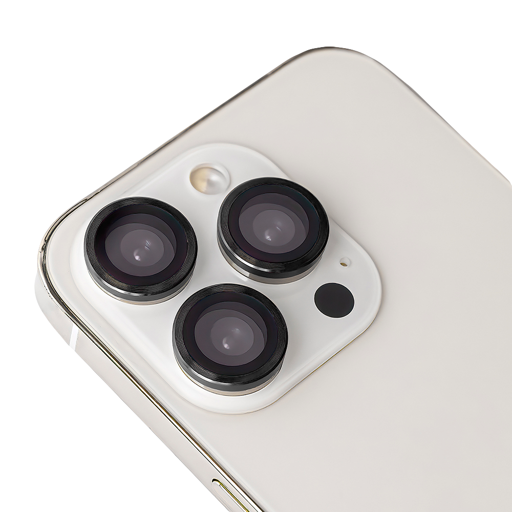 IPhone 18 Pro objektīva aizsargstiklu komplekts, melns