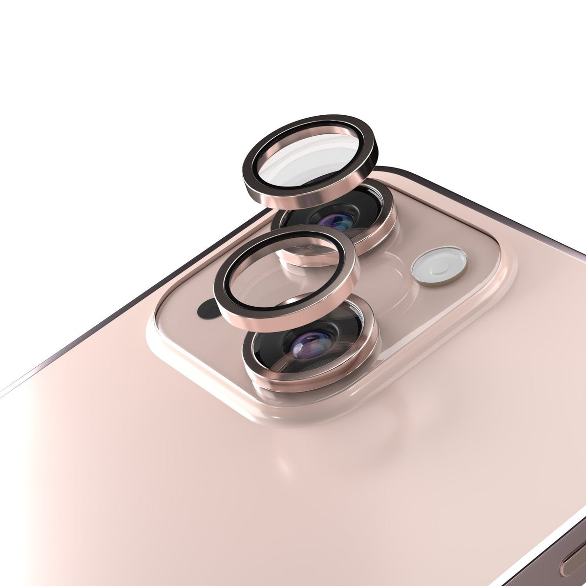Etteri kameras objektīva aizsargs iPhone 13 / 13 Mini rozā
