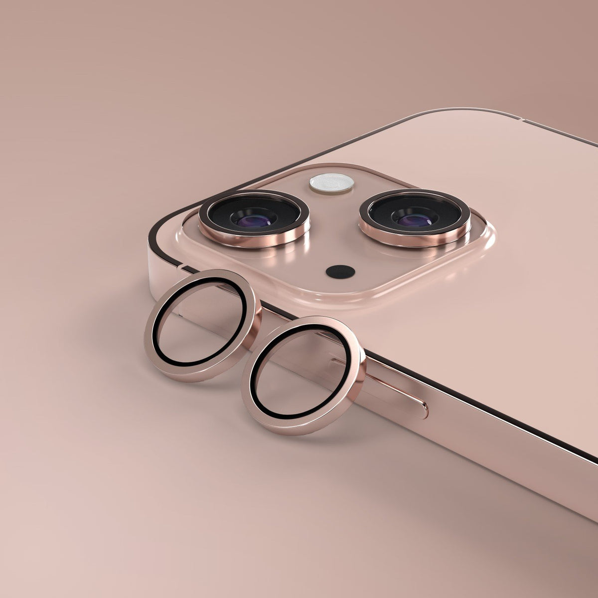 Etteri kameras objektīva aizsargs iPhone 13 / 13 Mini rozā