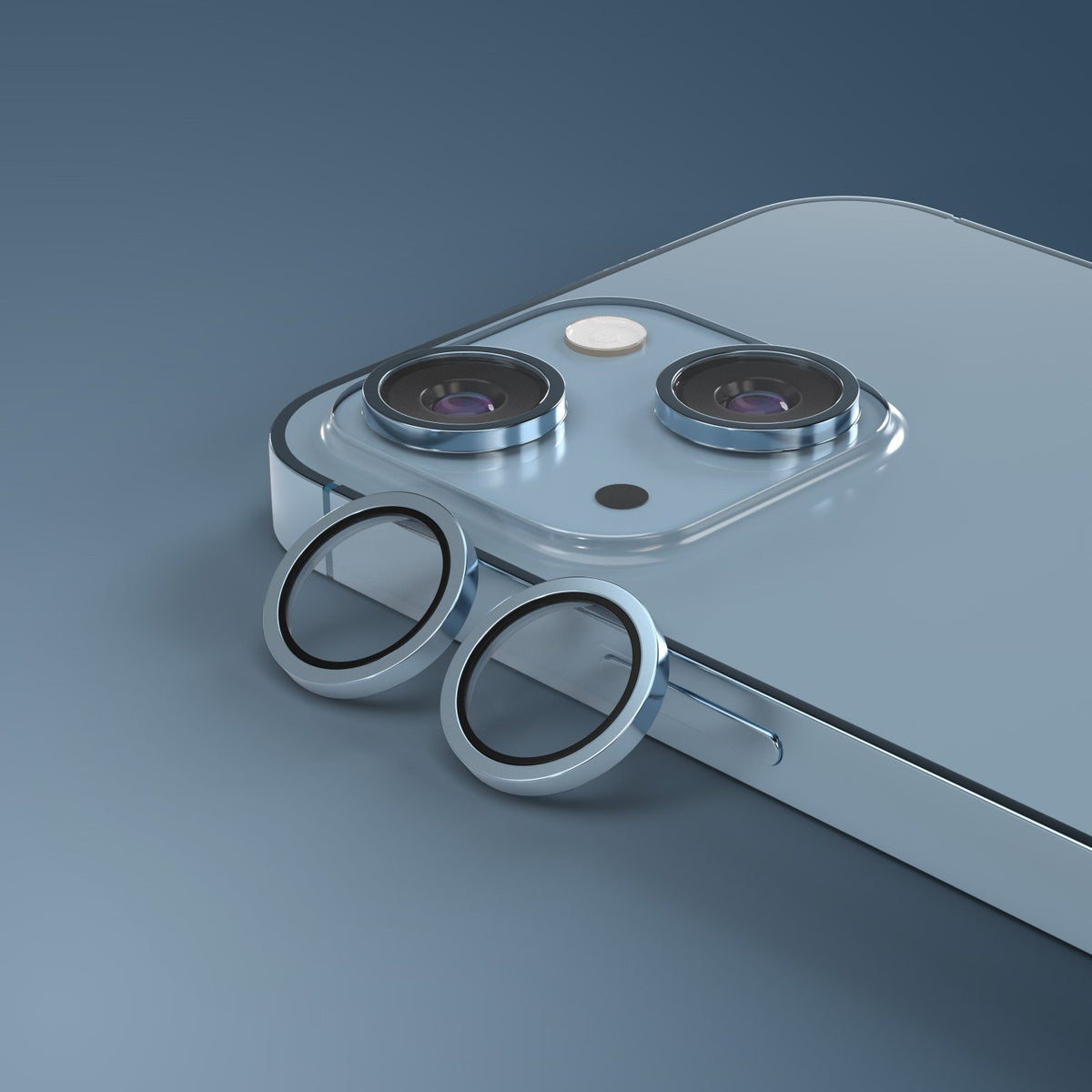 Etteri kameras objektīva aizsargs iPhone 14 / 14 Plus zila