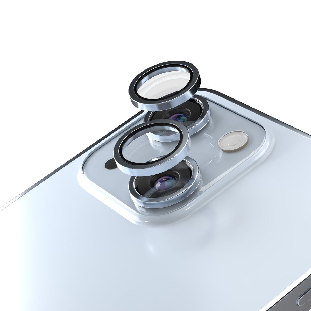 Etteri kameras objektīva aizsargs iPhone 15 / 15 Plus zila