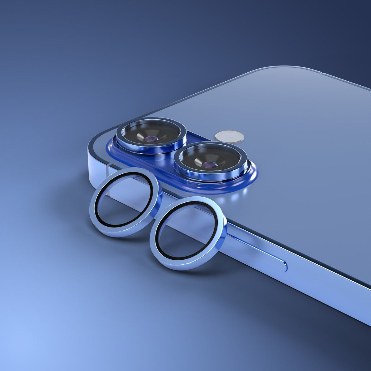 Etteri kameras objektīva aizsargs iPhone 16 / 16 Plus zila