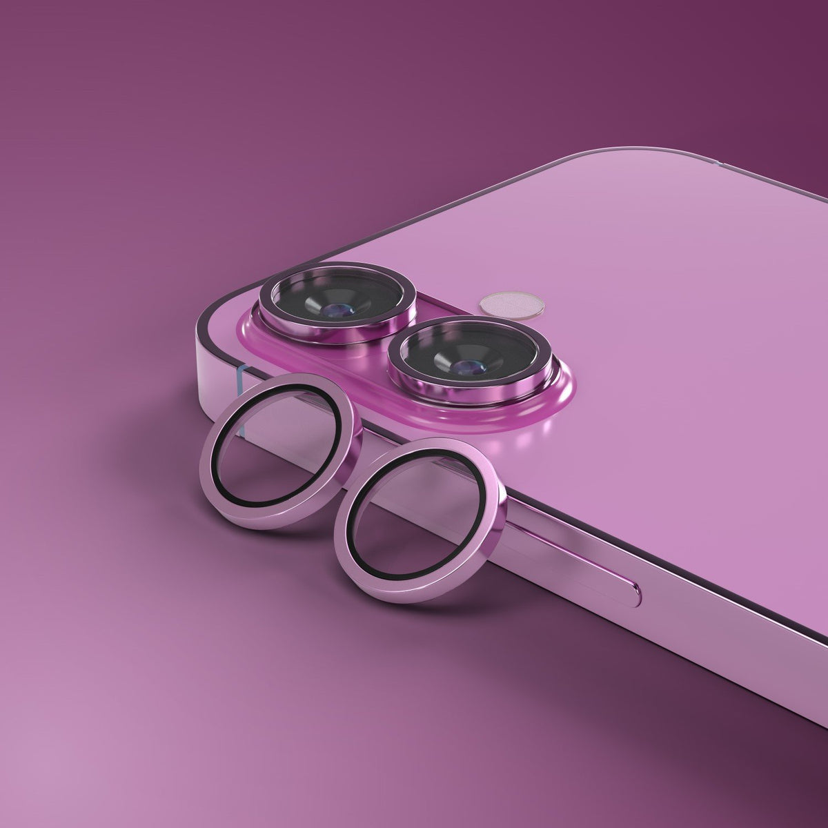 Etteri kameras objektīva aizsargs iPhone 16 / 16 Plus rozā