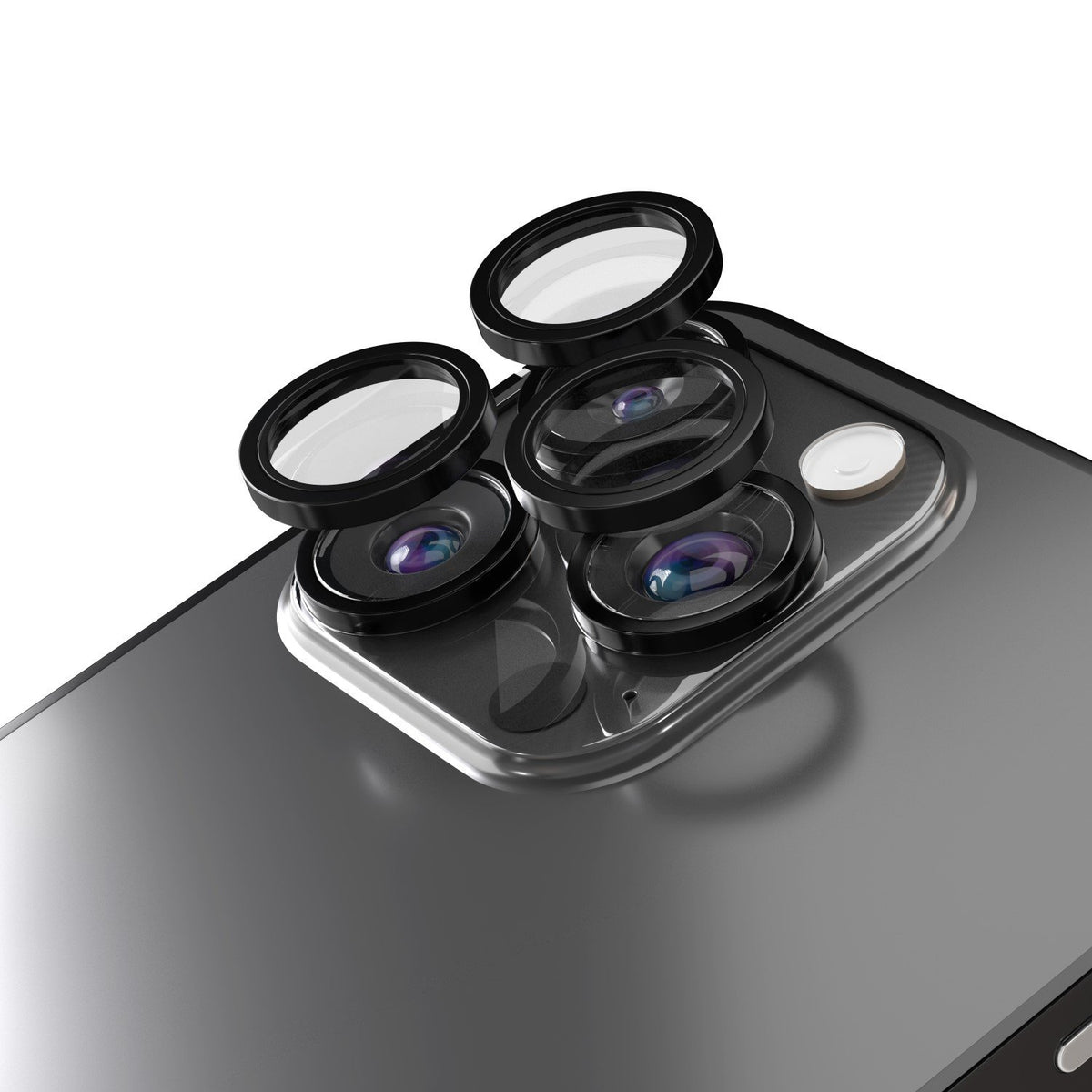 Etteri kameras objektīva aizsargs iPhone 16 Pro / 16 Pro Max, melna