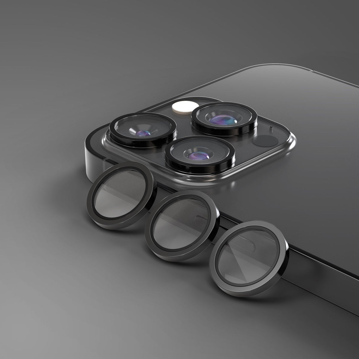 Etteri kameras objektīva aizsargs iPhone 16 Pro / 16 Pro Max, melna