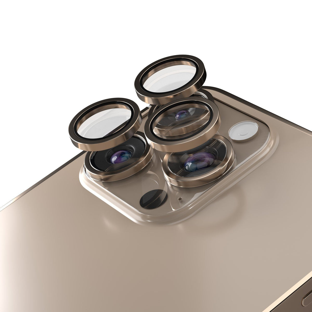 Etteri kameras objektīva aizsargs iPhone 16 Pro / 16 Pro Max desertam