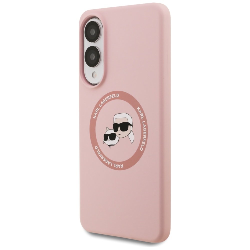 Karl Lagerfeld vāciņš Samsung Galaxy S25 Edge magnētisks, rozā