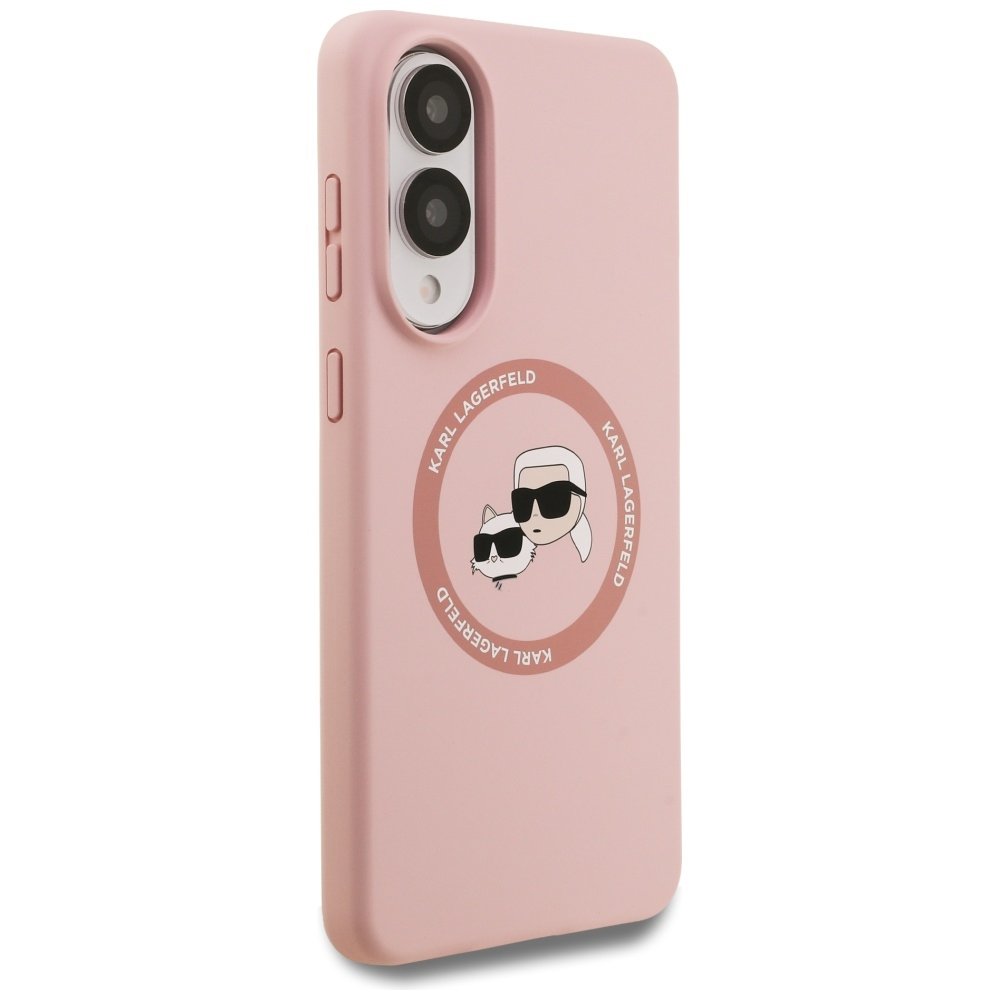 Karl Lagerfeld vāciņš Samsung Galaxy S25 Edge magnētisks, rozā