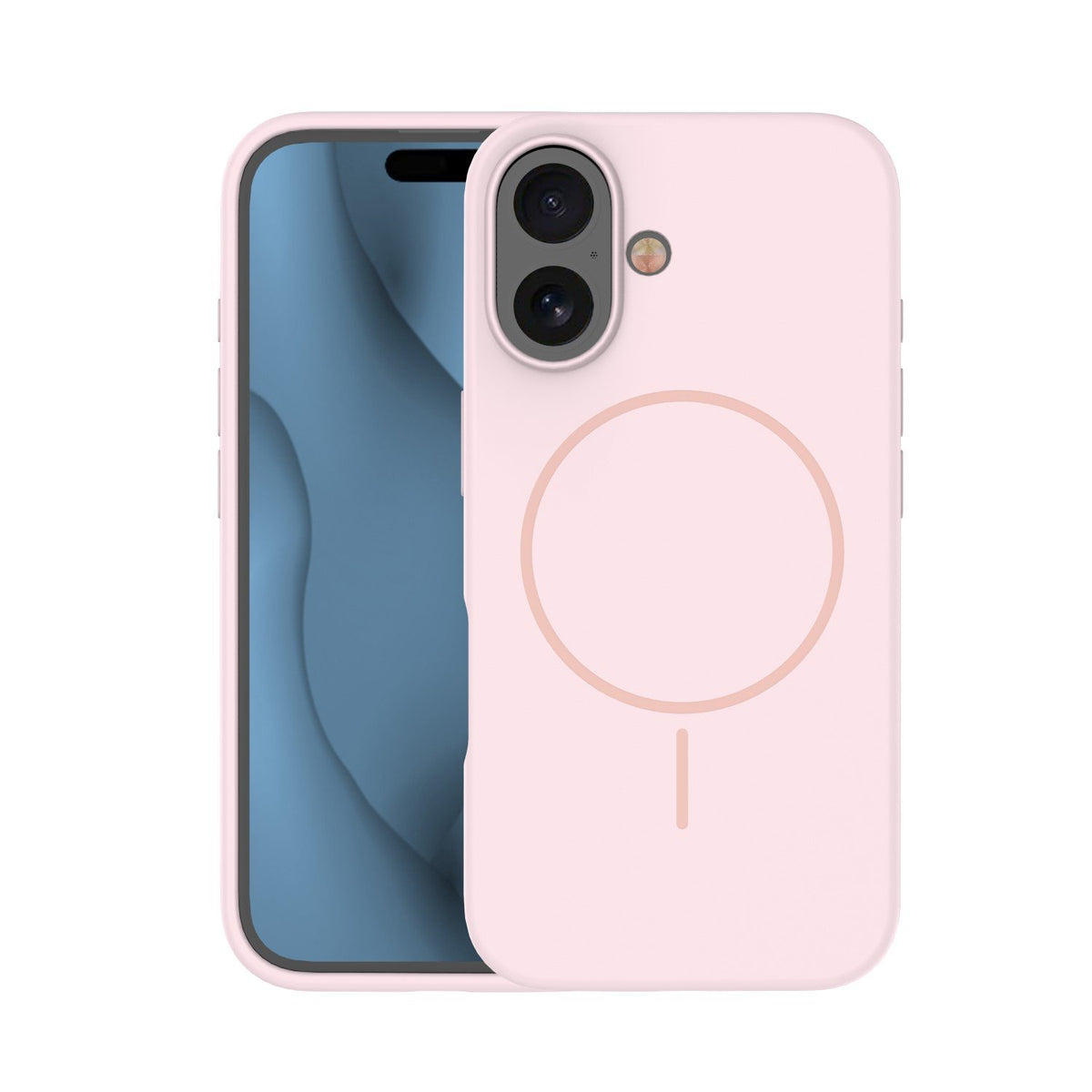 Silikona plāns MagSafe vāciņš iPhone 16 Pro Max 6,9", gaiši rozā