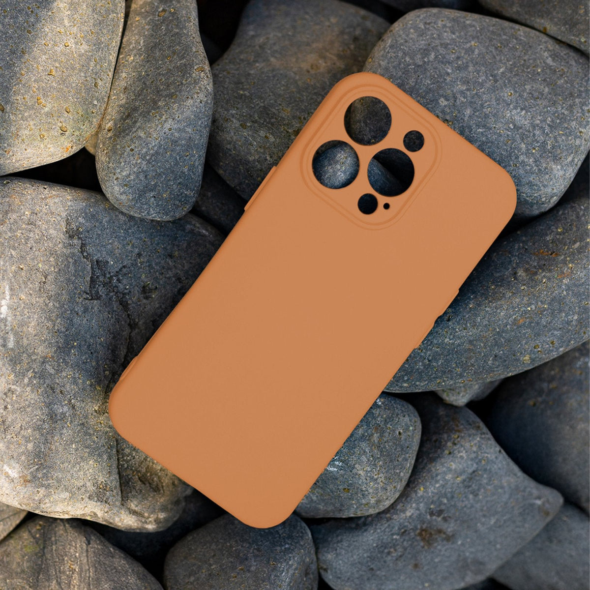 Silikona apvalks iPhone 17 Pro 6,3" / 18 Pro 6,3" mandarīna krāsā
