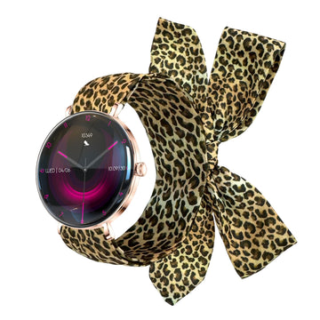 Forever viedpulkstenis Lucca SB-370 rozā zelts - Leopard Print