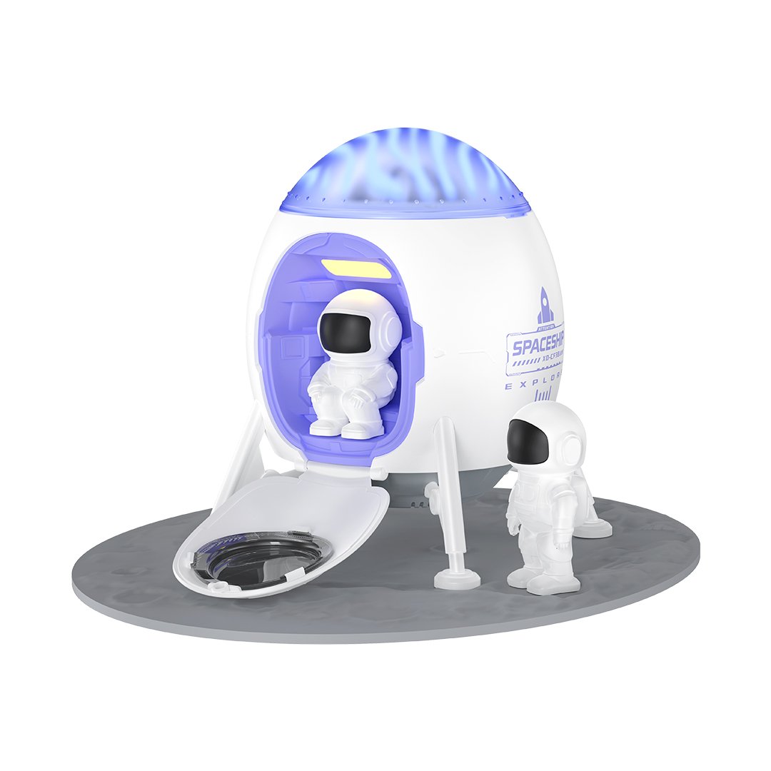 XO projektors LED CF38 star un galaxy ar Bluetooth skaļruni balts