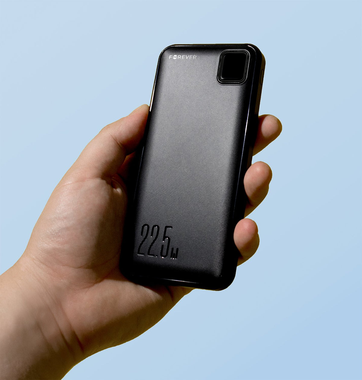 Forever ārējā baterija TB-300M PD QC 22,5W 10000 mAh, melna