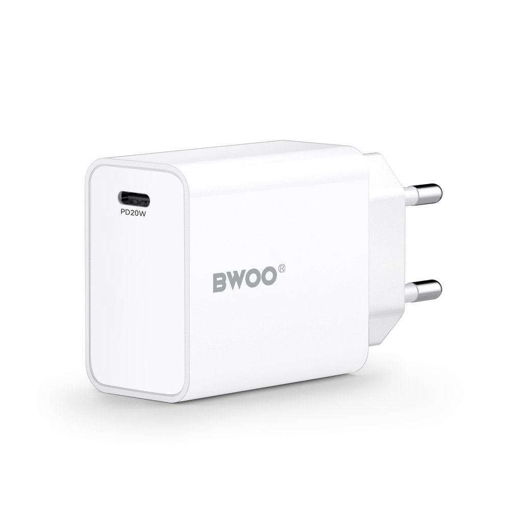 BWOO tīkla lādētājs 20W CDA226 QC 1x USB-C, melns