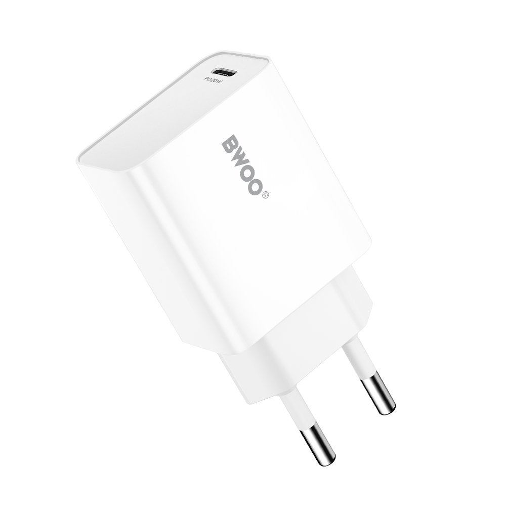 BWOO tīkla lādētājs 20W CDA226 QC 1x USB-C, melns