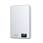 BWOO ultraplāna alumīnija magnētiskā ārējā baterija P76 PD 20W 10000 mAh ar ciparu displeju un USB-C portu, melna