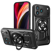Defender Armor Mag apvalks iPhone 17 Pro Max 6,9"/ 18 Pro Max 6,9" melnā krāsā